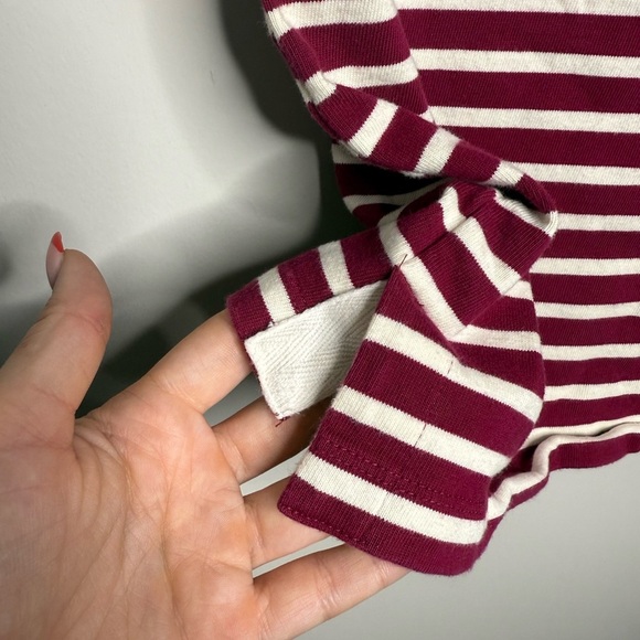 Vineyard Vines Striped Maroon and White Dress - Picture 4 of 6